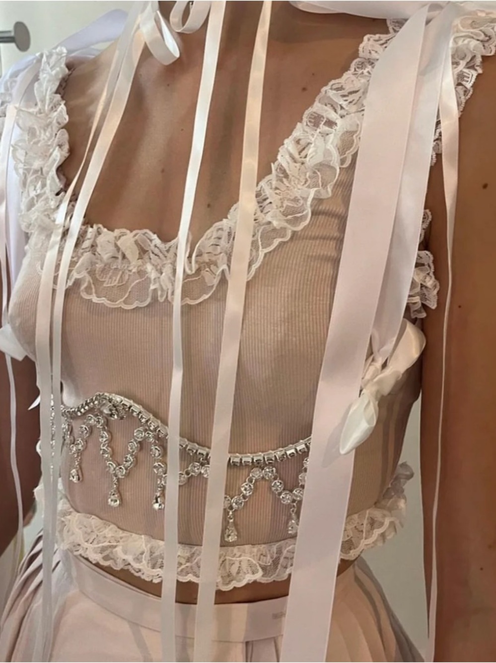Stonehart Princess Boudoir Harness - Elegant Ribbon Accessory - Picture 3 of 3